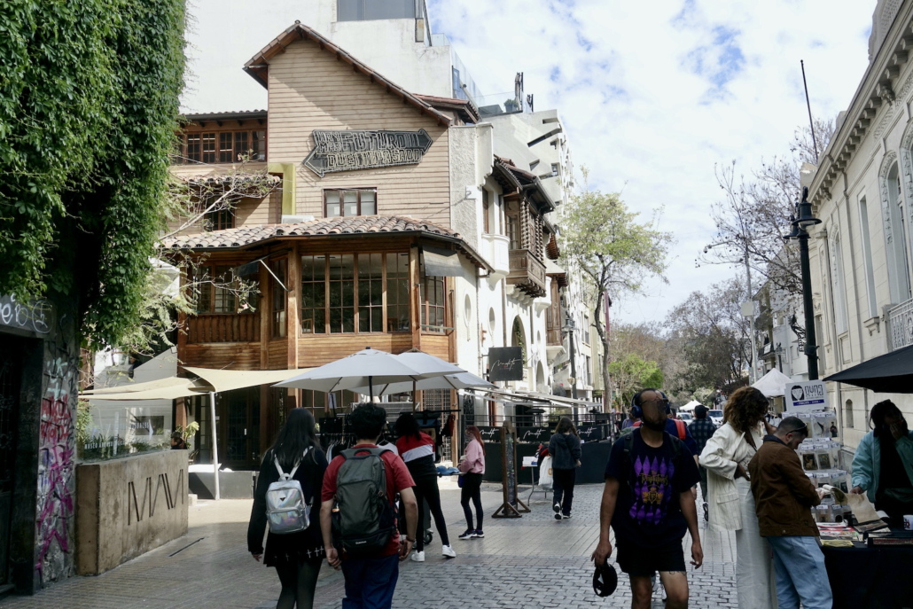 Lastarria neighborhood Santiago de Chile