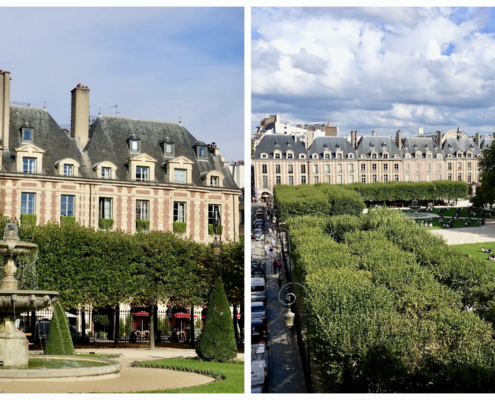 Hotel Cour des Vosges/Place des Vosges (view from hotel room) Paris